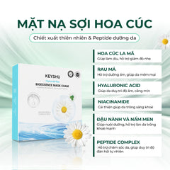 Mặt nạ Keyshu Cúc La Mã – Cấp ẩm, làm dịu & phục hồi cho da nhạy cảm