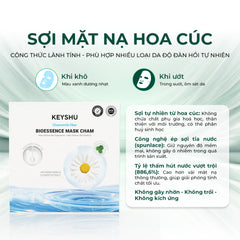 Mặt nạ Keyshu Cúc La Mã – Cấp ẩm, làm dịu & phục hồi cho da nhạy cảm