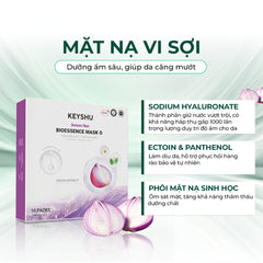 Mặt nạ Keyshu sợi xơ Hành Tím – Giúp giảm sẹo, mờ thâm & dưỡng ẩm chuyên sâu