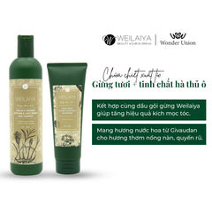 Dầu xả Weilaiya Gừng Hà Thủ Ô – Dưỡng tóc dày & kích thích mọc tóc
