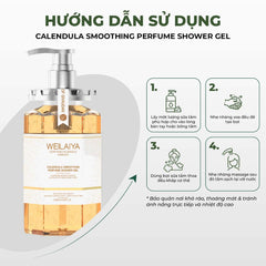 Sữa tắm dưỡng trắng da Weilaiya cánh Hoa cúc vạn thọ – Dưỡng sáng & cấp ẩm cho làn da mềm mịn tự nhiên