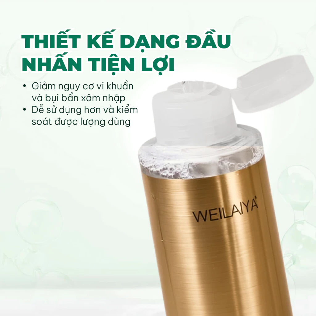 Nước tẩy trang dưỡng ẩm Weilaiya – Làm sạch sâu & phục hồi độ ẩm tự nhiên cho da