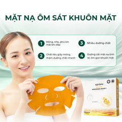 Mặt nạ Keyshu Vitamin C – Cấp ẩm & dưỡng trắng tự nhiên, phục hồi làn da rạng rỡ
