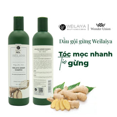 Dầu gội thảo dược Weilaiya Gừng Vân Nam – Làm sạch dịu nhẹ, giảm gãy rụng & kích thích mọc tóc