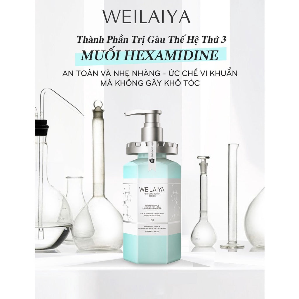 Dầu gội phục hồi tóc Weilaiya nấm Truffle – Chống lão hóa da đầu & dưỡng tóc mềm mượt