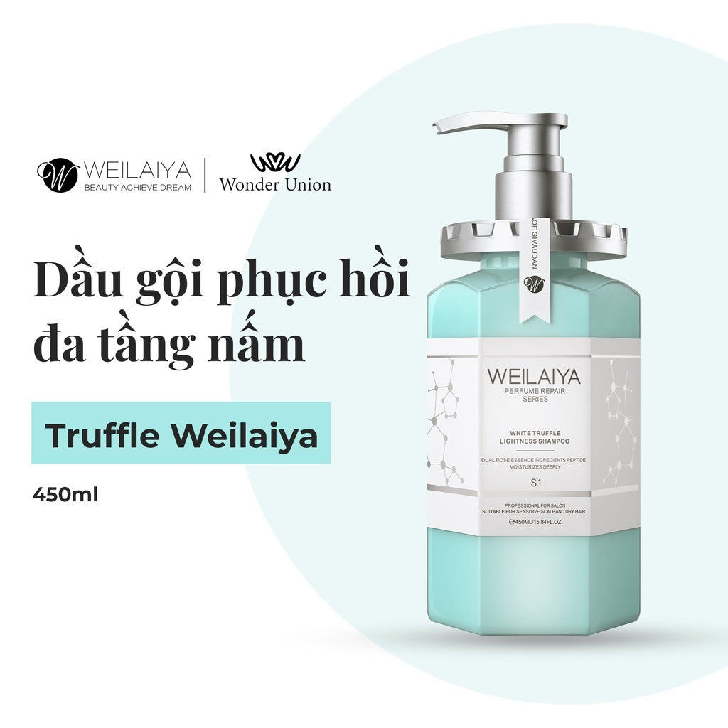 Dầu gội phục hồi tóc Weilaiya nấm Truffle – Chống lão hóa da đầu & dưỡng tóc mềm mượt