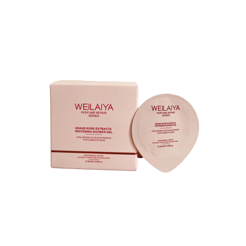Sữa tắm dưỡng trắng da Weilaiya Hoa hồng Damask – Làm sạch & dưỡng sáng da toàn thân