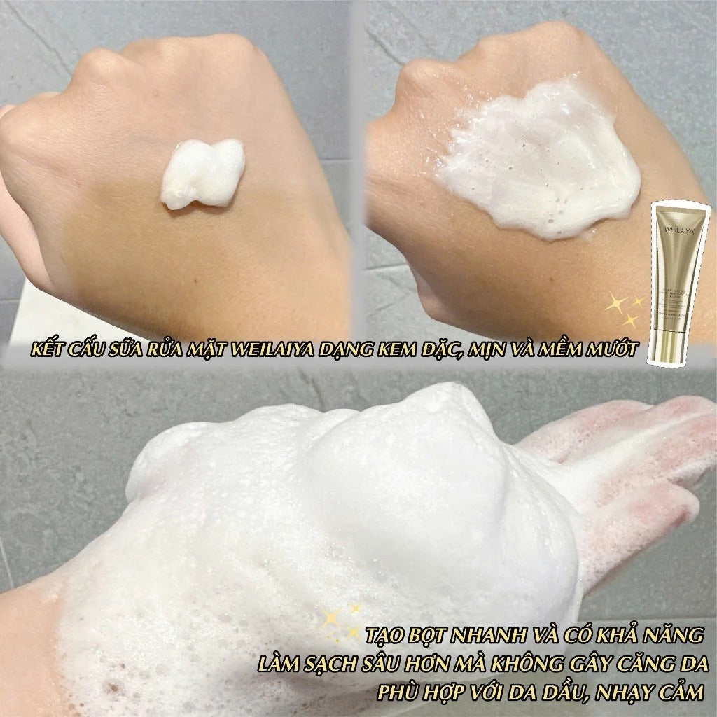 Sữa rửa mặt Weilaiya Deep Cleansing & Repairing – Làm sạch sâu & phục hồi da khỏe mịn