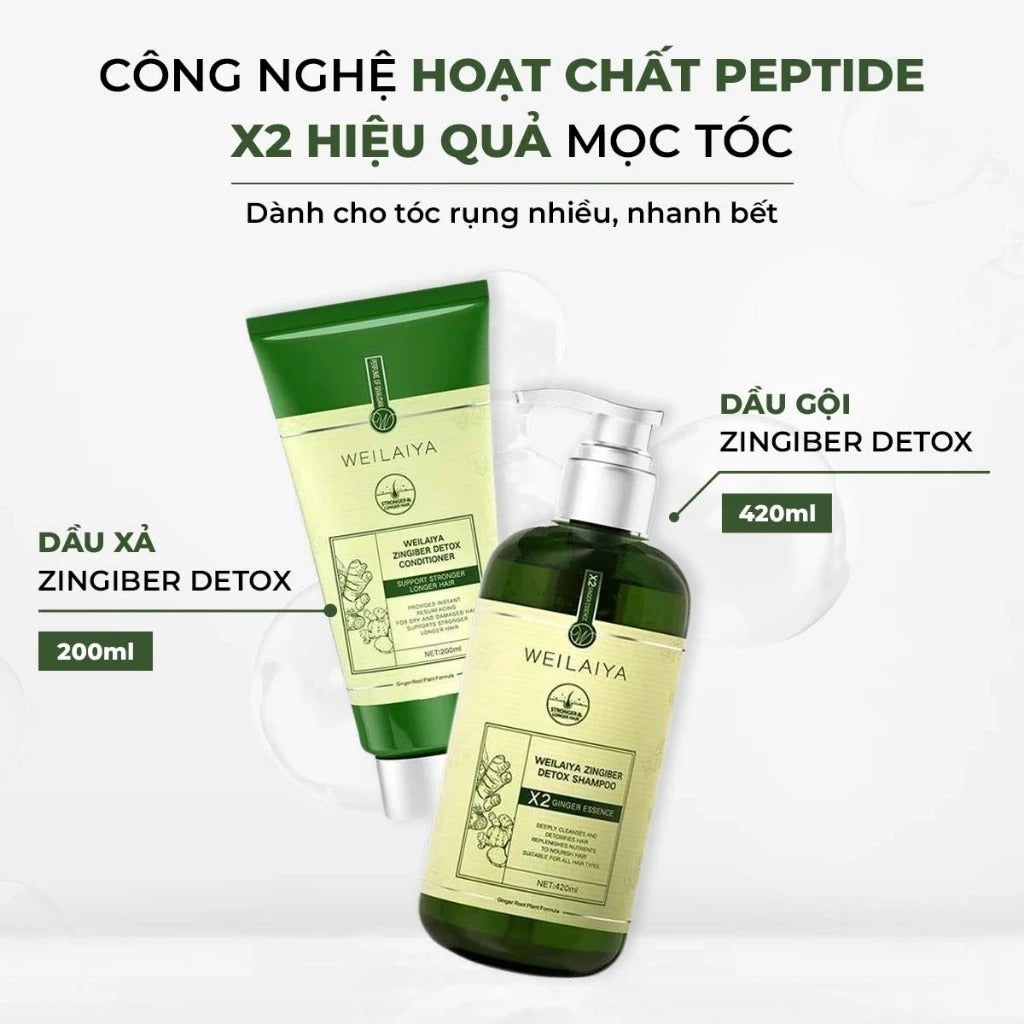 Dầu xả Gừng Vân Nam Weilaiya Luxury – Hỗ trợ Detox da đầu & kích thích mọc tóc gấp đôi